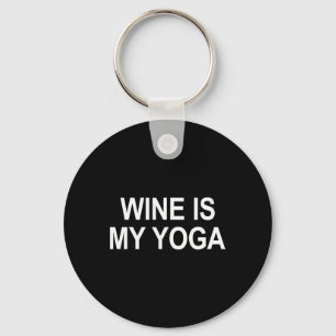 Chaveiro O Vinho É Meu Yoga -