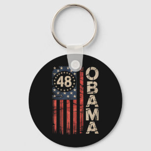 Chaveiro Obama 48º Presidente Americano Flag Obama For Pres