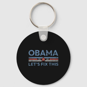 Chaveiro Obama Retro Vintage Patriótico 2028 Prote Política