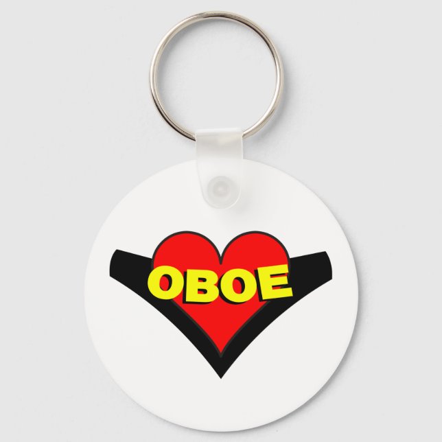 Chaveiro Oboe Over Heart (Frente)