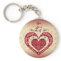 Obra de Arte Varrendo Coração Romântica Citação do