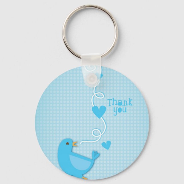 Chaveiro Obrigado Blue Bird (Frente)