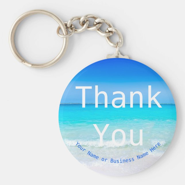 Chaveiro Obrigado Cliente Gift Beach Summer (Frente)