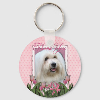 Chaveiro Obrigado - Coton de Tulear