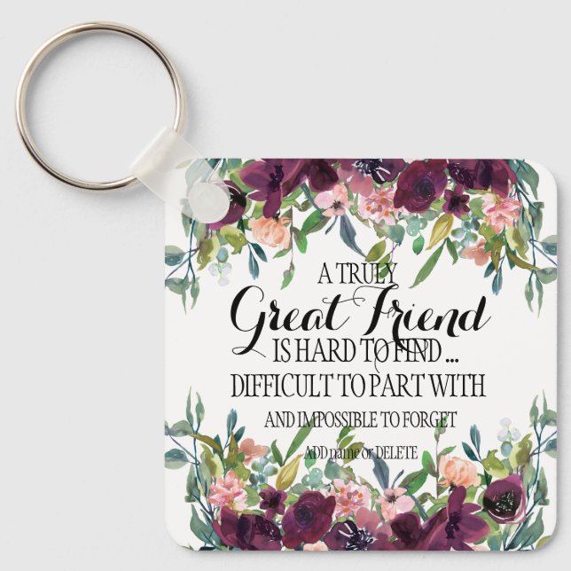 Chaveiro obrigado da Família Amigo do excelente, você agrad (Frente)