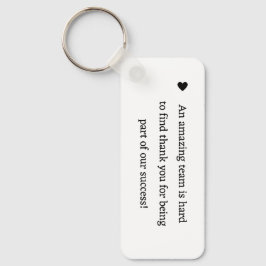 Chaveiro Obrigado de caligrafia minimalista...