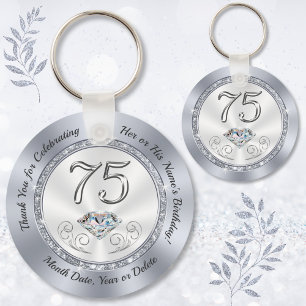 Chaveiro Obrigado, Favors pelo 75º aniversário, 75º DIAMOND
