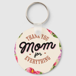 Chaveiro Obrigado Mãe por Tudo Saudação Dia de as mães