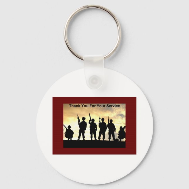 Chaveiro obrigado-o para o seu serviço (Frente)