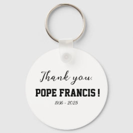 Chaveiro Obrigado, Papa Francisco, falecido, Wind Chime