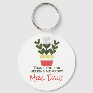 Chaveiro Obrigado Por Me Ajudar A Crescer   Professora
