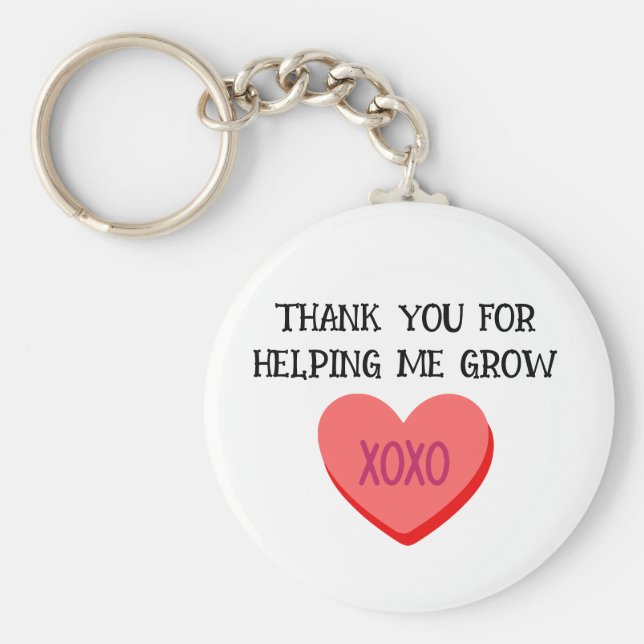 Chaveiro Obrigado Por Me Ajudar A Crescer Professora (Frente)