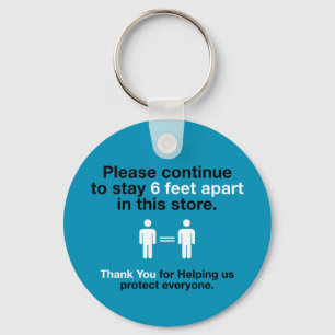 Chaveiro Obrigado Por Praticar Distância Social