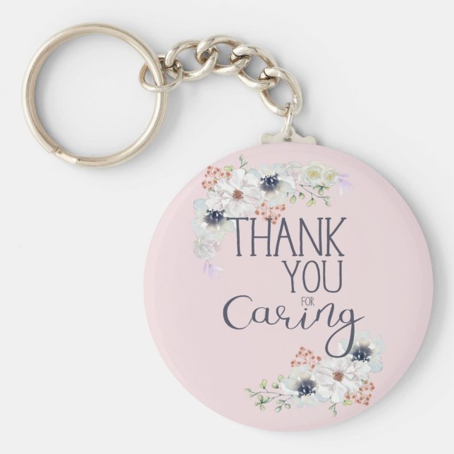 Chaveiro Obrigado Por Prestar Apreciação Ao Cuidador (Frente)