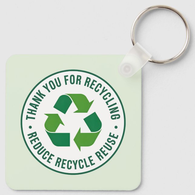 Chaveiro Obrigado por Reciclar (Verso)
