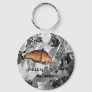 Chaveiro Obrigado por ser minha professora com monarca