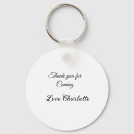 Chaveiro obrigado por vir adicionar nome mensagem de texto 