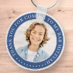 Chaveiro Obrigado Por Vir Ao Meu Bar Mitzvah Foto<br><div class="desc">Este design simples e clássico é composto por tipografia serif e adiciona uma foto personalizada. Obrigado por vir ao Bar Mitzvah.</div>