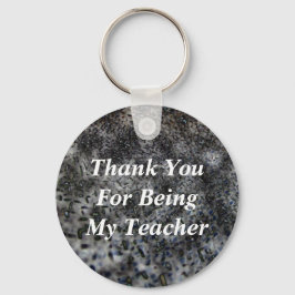 Chaveiro Obrigado Professora Preto Abstrato Padrão
