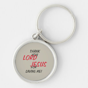 Chaveiro “Obrigado SENHOR JESUS Por Me Salvar!”