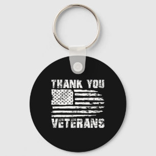 Chaveiro Obrigado Veteranos Bandeira Americana Orgulhana Ve