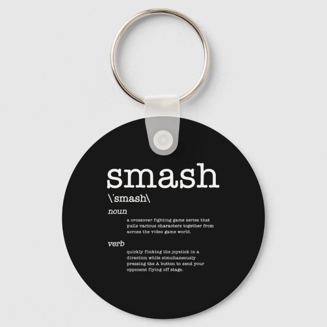Chaveiro Obrigado Videogames Smash Definição Video Game  (Frente)