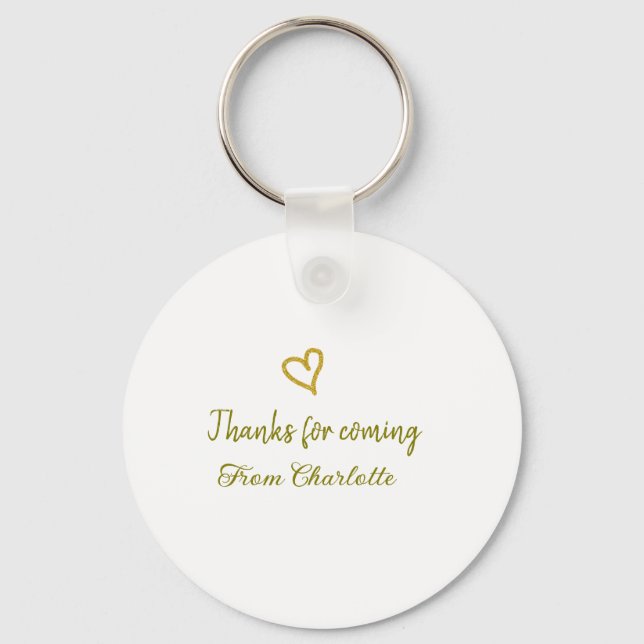 Chaveiro obrigados para vir adicionar nome nome mensagem te (Frente)