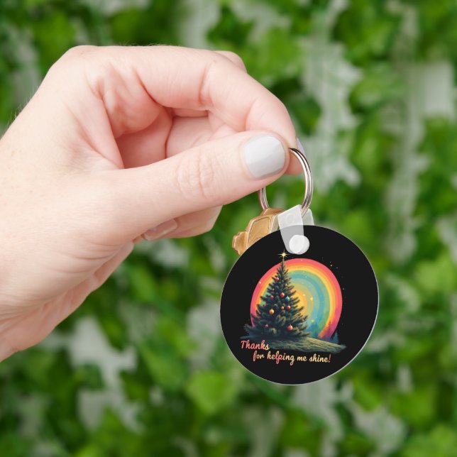 Chaveiro Obrigados por me ajudar a brilhar a gratidão (Mão)