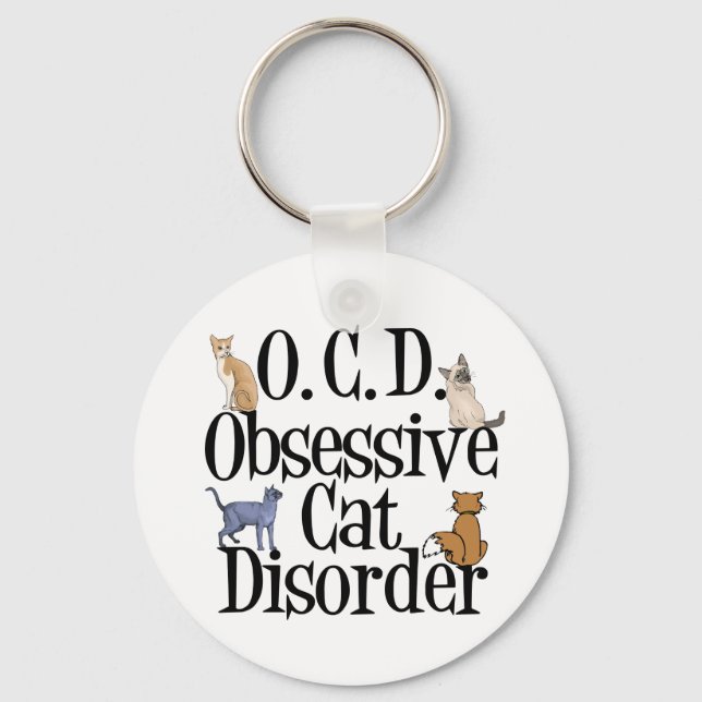 Chaveiro Obsessive Cat Disorder (Frente)