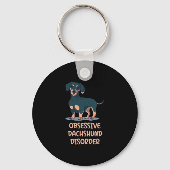 Chaveiro Obsessive Dachshund Disord (Frente)