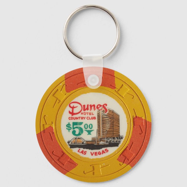 Chaveiro Obsoleto do Jogo Chip Casino em Las Vegas (Frente)