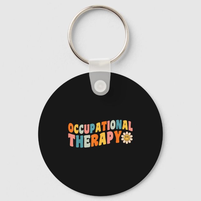 Chaveiro Occupational Therapy Groovy Occupational Therast O (Frente)