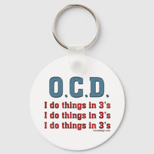 Chaveiro OCD eu faço coisas em 3