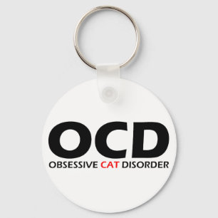 Chaveiro OCD - Perturbação Obsessiva dos Gatos