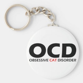 Chaveiro OCD - Perturbação Obsessiva dos Gatos
