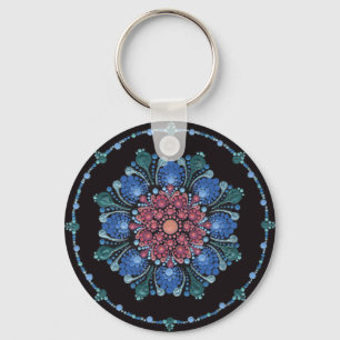 Chaveiro Ocean Sunset Dot Mandala