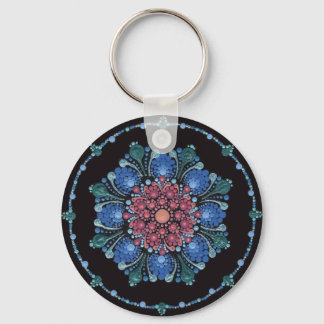 Chaveiro Ocean Sunset Dot Mandala