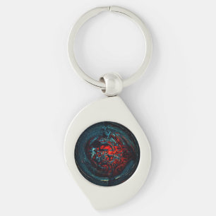 Chaveiro Oceano Inferno - Brilho Vermelho