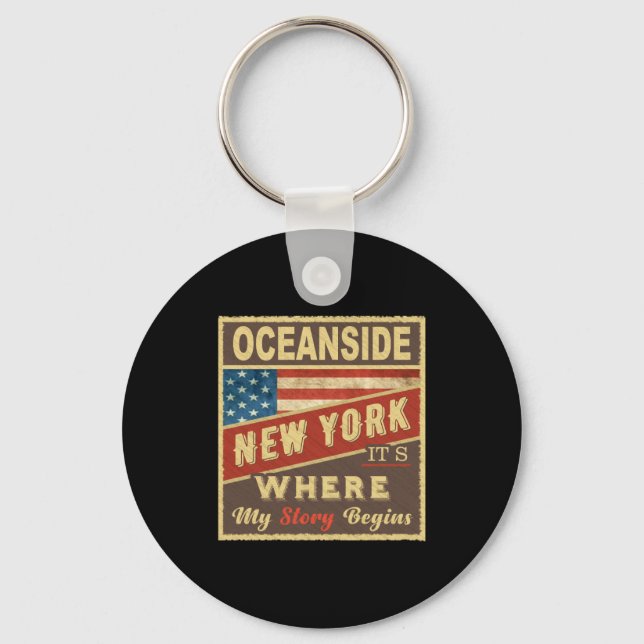 Chaveiro Oceanside Ny Its Where My Story Begins _1  (Frente)