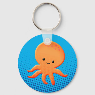 Chaveiro Octopus de Bebê Cartoon Bonito