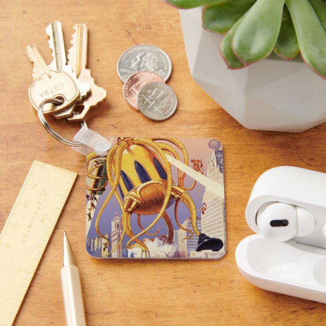 Chaveiro Octopus de invasão da Alienígena de ficção científ (Mesa)