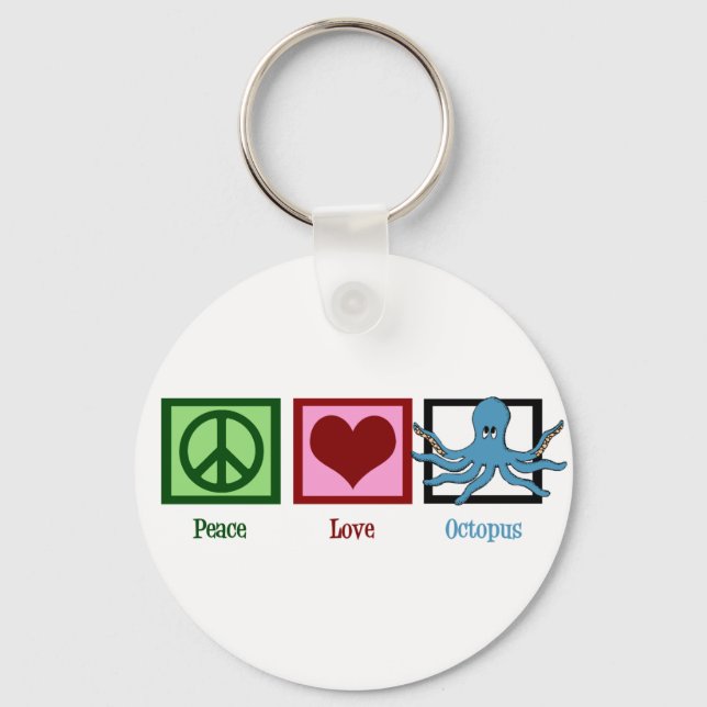 Chaveiro Octopus do Peace Love (Frente)