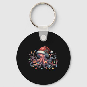 Chaveiro Octopus Papais noeis de Natal Luzes de Natal Ocean