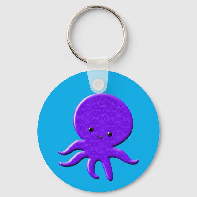 Chaveiro Octopus Roxo (Frente)