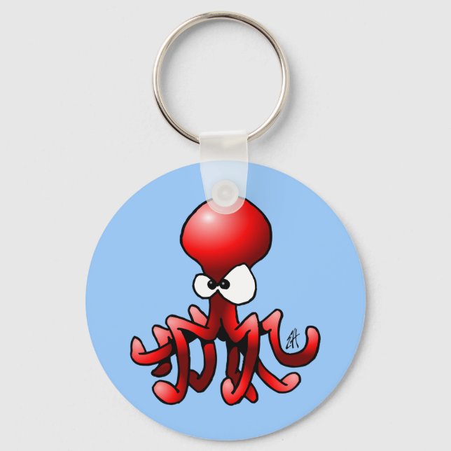 Chaveiro Octopus vermelho (Frente)