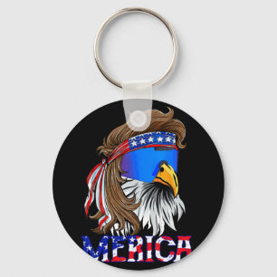 Chaveiro Óculos de sol Águia Mullet Merica 4 de julho EUA A