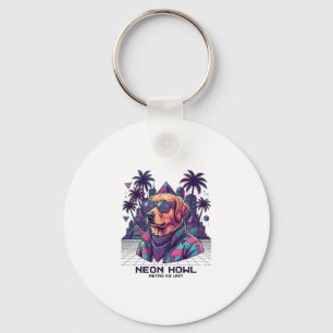 Chaveiro Óculos de Sol de Cachorro da Unidade Retro K9 Neon