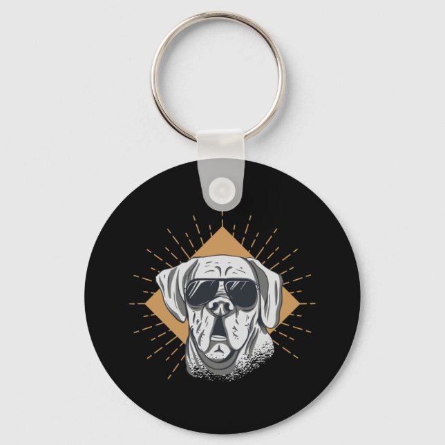 Chaveiro Óculos de Sol de Cachorro Incríveis (Frente)