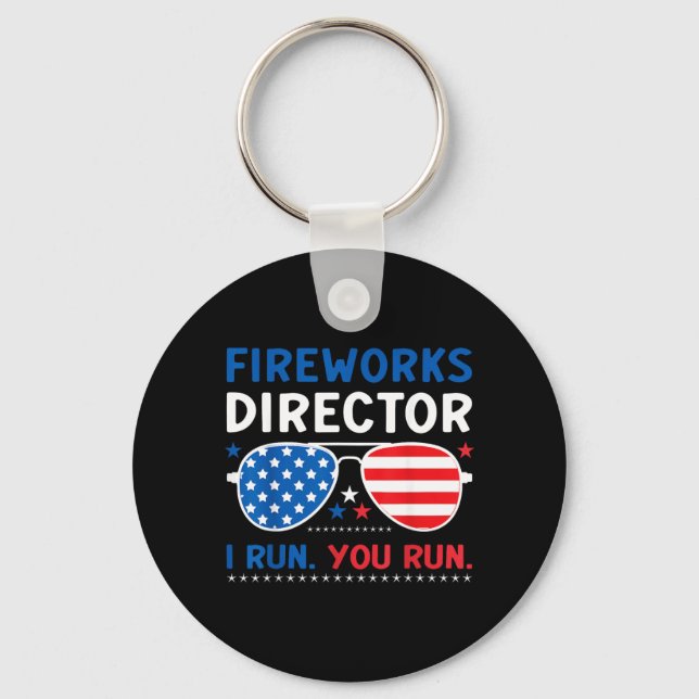 Chaveiro Óculos de Sol Diretor de Fogos de Artifício Run Ru (Frente)