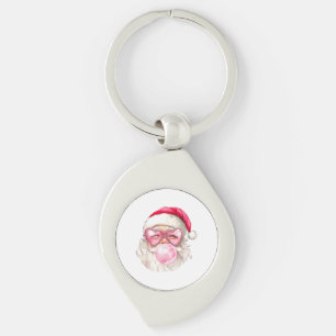 Chaveiro Óculos de Sol Rosa Chiclete de Natal Vintage Retro